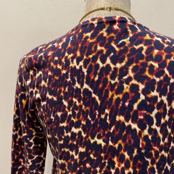 Animal Print Sweater Cardigan - Picture 12 of 15